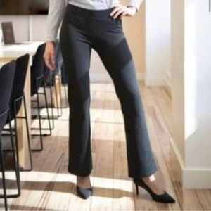 Betabrand Women’s Classic Bootcut Dress Yoga Pants Gray Small Stretch W0104-CL